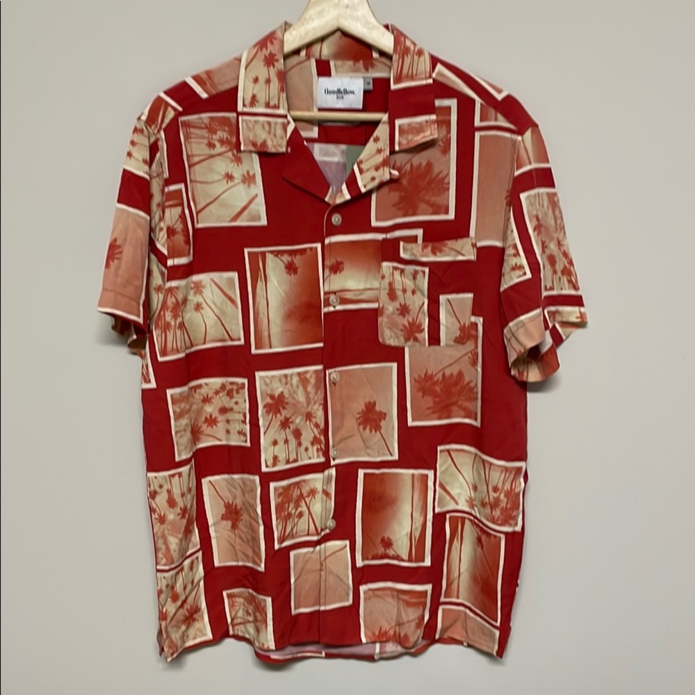NWT Goodfellow Vacay Collection Tropical Button Down